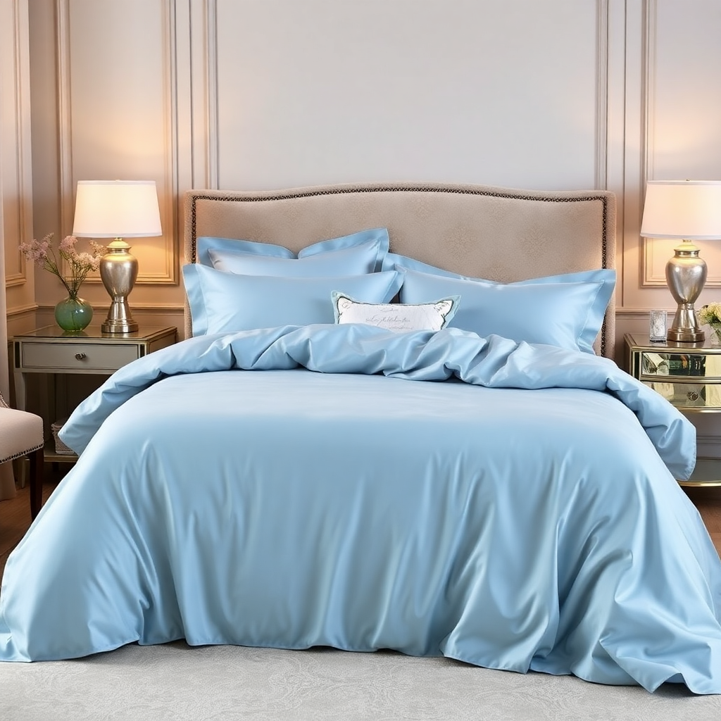 luxury pillow white satin premium quality